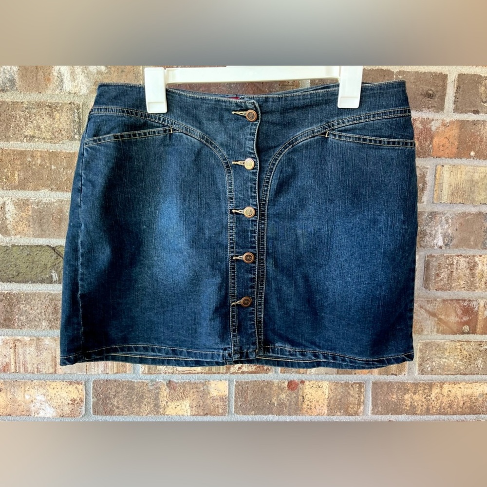 Vintage Early 2000’s Y2K Mossimo Denim Jean Mini Skirt